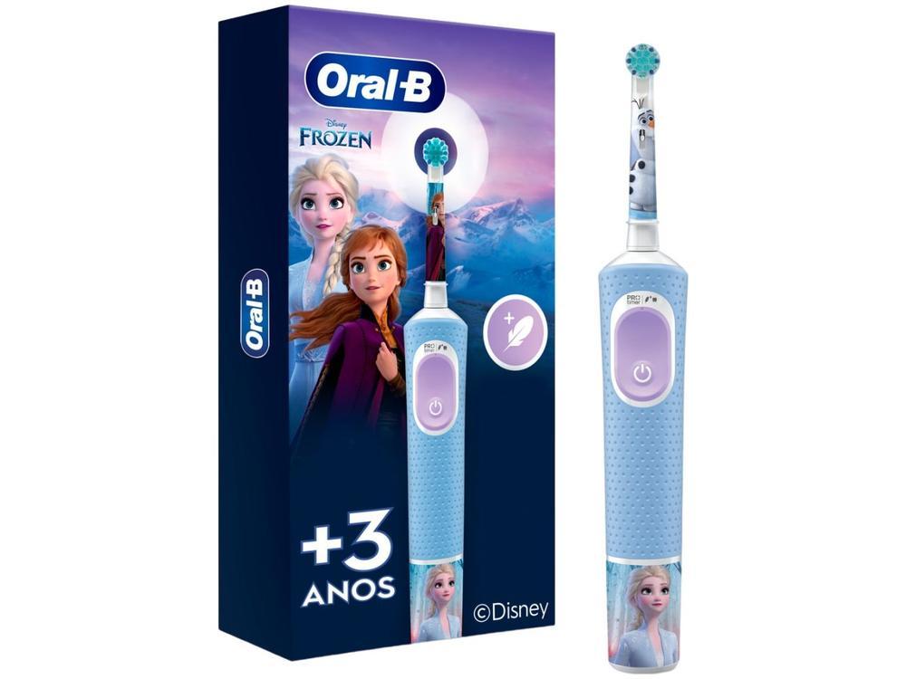 Escova de Dente Elétrica Infantil Oral-B Disney Frozen Recarregável - 1