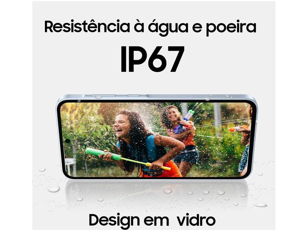 Smartphone Samsung Galaxy A35 128GB Azul Escuro 5G 6GB RAM 6,6" Câm. Tripla + Selfie 13MP Dual Chip - 9