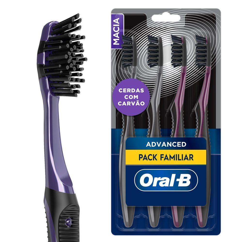 Escova de Dente Oral-B 5 Ações com Carvão 4 Unidades - 1