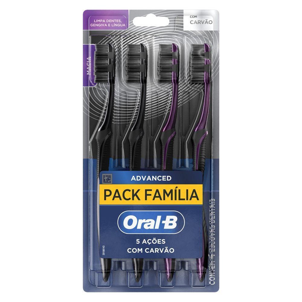 Escova de Dente Oral-B 5 Ações com Carvão 4 Unidades - 9