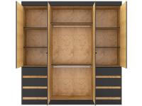 Guarda-roupa Casal com Espelho 4 Portas 6 Gavetas Araplac Sofia - 17