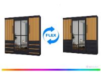 Guarda-roupa Casal com Espelho 4 Portas 6 Gavetas Araplac Sofia