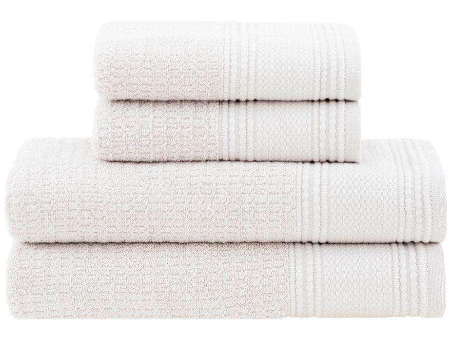 Jogo de Toalhas Buddemeyer 100% Algodão Novita Extra Soft Jacquard Felpa Bege 4 Peças - 1