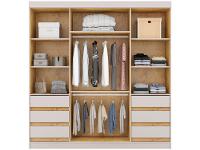 Guarda-roupa Casal com Espelho 4 Portas 6 Gavetas Araplac Sofia - 8