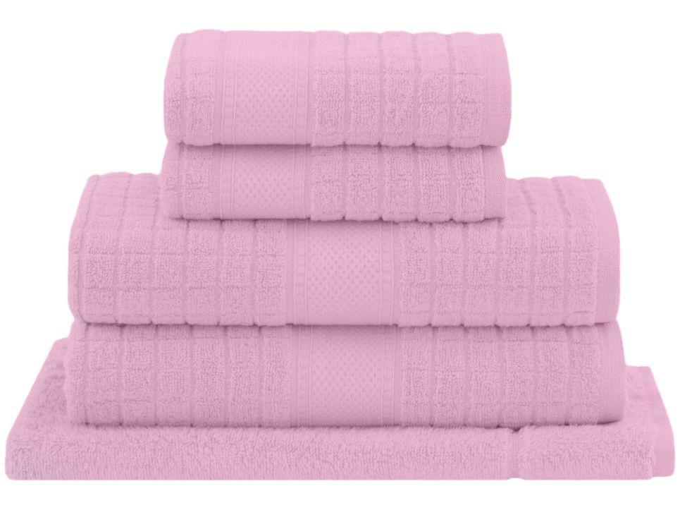 Jogo de Toalhas Buddemeyer 100% Algodão Delicata Air Cotton Jacquard Felpa Rosa 5 Peças - 1
