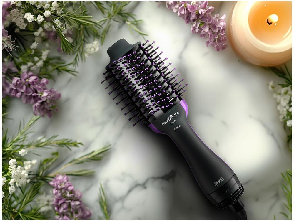 Escova Secadora Britânia BES35 1300W 2 Velocidades 3 Níveis de Temperatura Tourmaline Íon - 19