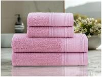 Jogo de Toalhas Buddemeyer 100% Algodão Novita Extra Soft Jacquard Felpa Rosa 4 Peças