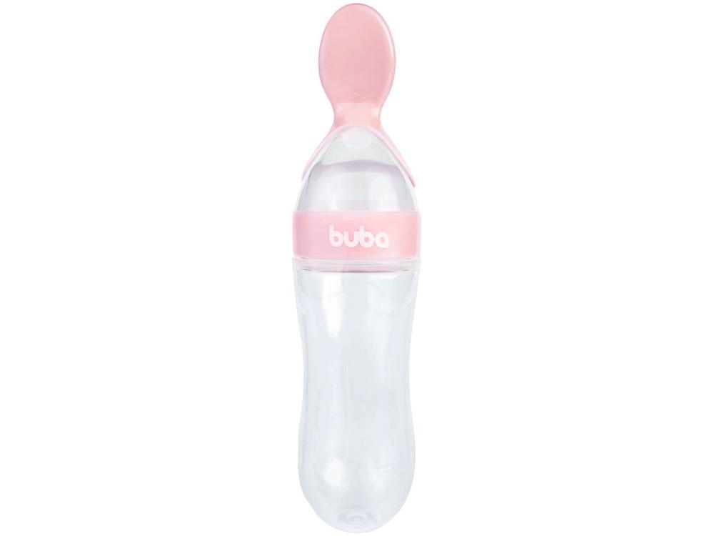 Colher Dosadora Infantil Em Silicone Buba 90ml Baby Rosa - 1