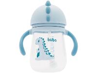 Copo Infantil com Canudo 240ml Buba Dino