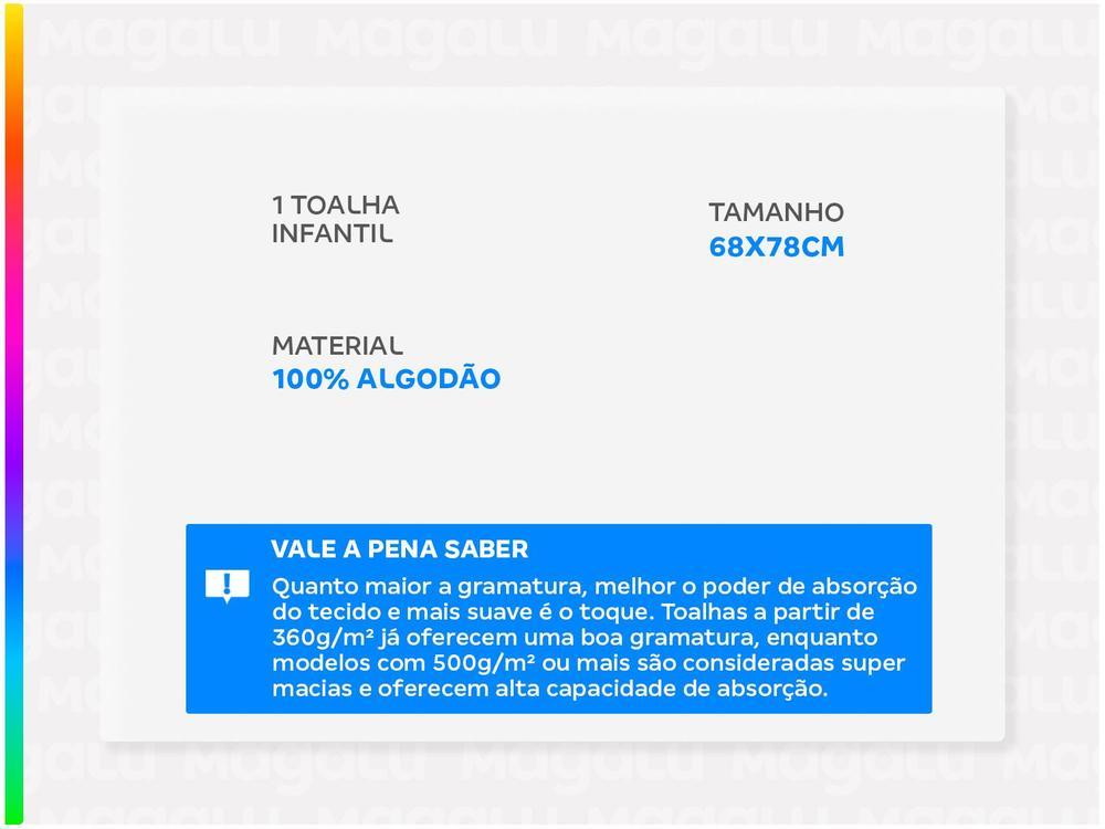 Toalha de Banho Infantil Buba 100% Algodão Poncho Unicórnio Pink - 2