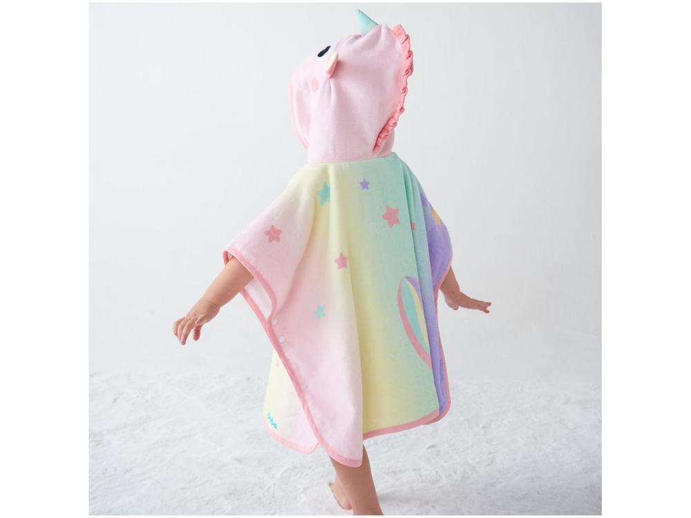 Toalha de Banho Infantil Buba 100% Algodão Poncho Unicórnio Pink - 6