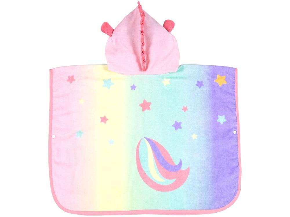 Toalha de Banho Infantil Buba 100% Algodão Poncho Unicórnio Pink - 7