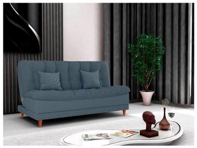 Sofá-cama 3 Lugares Casal Reclinável Veludo Matrix Duda