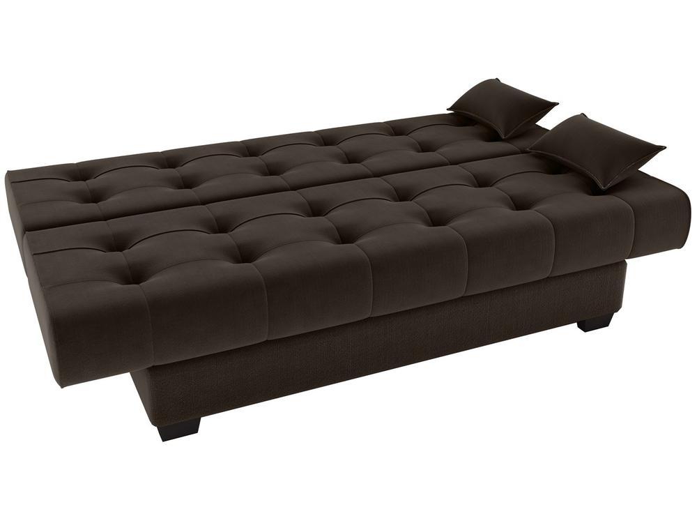 Sofá-cama 3 Lugares Casal Reclinável Veludo Matrix Laila - 6