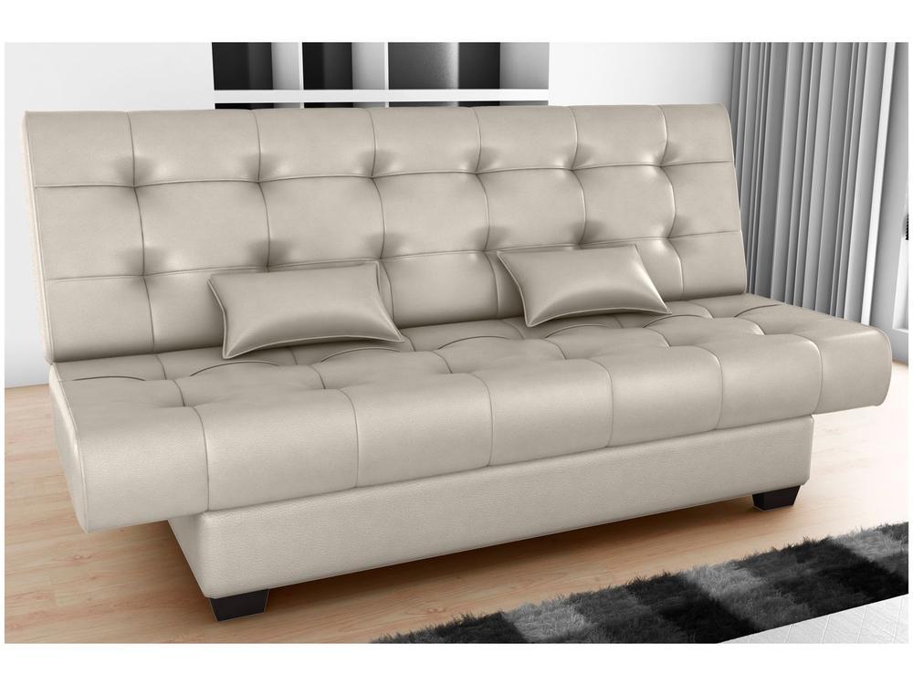 Sofá-cama 3 Lugares Casal Reclinável Veludo Matrix Laila - 1