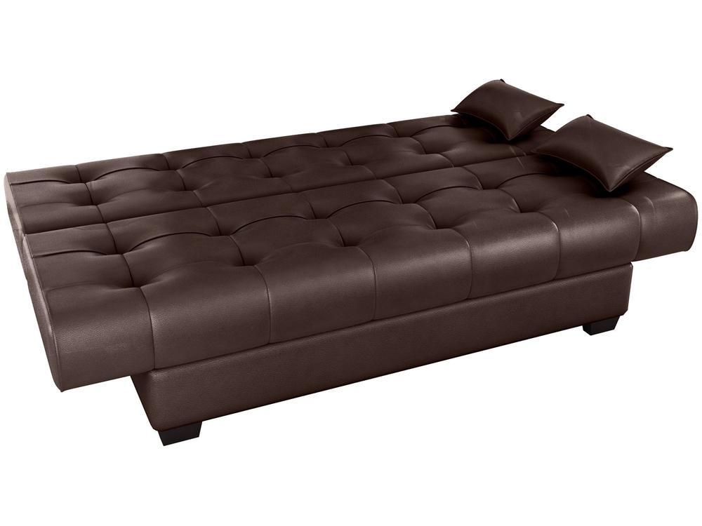 Sofá-cama 3 Lugares Casal Reclinável Veludo Matrix Laila - 6