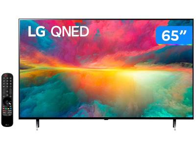 Smart TV 65” 4K QNED LG Quantum Dot NanoCell 65QNED75SRA VA AI Processor Wi-Fi Bluetooth Google Assistente e Alex