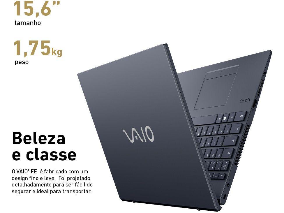 Notebook Vaio FE15 VJFE54F11X-B0321H Intel Core i7 8GB RAM SSD 512GB 15,6" Full HD Linux 3343845 - 7