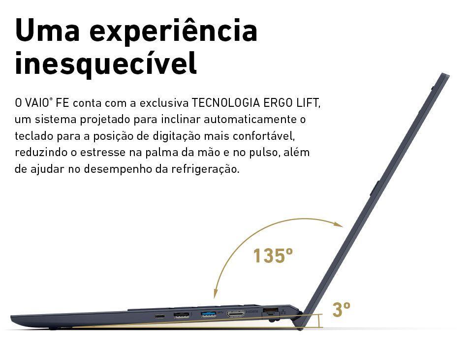 Notebook Vaio FE15 VJFE54F11X-B0321H Intel Core i7 8GB RAM SSD 512GB 15,6" Full HD Linux 3343845 - 8