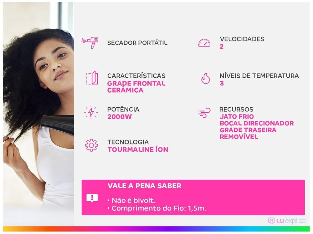 Secador de Cabelo Mondial Tourmaline Ion Golden - 2