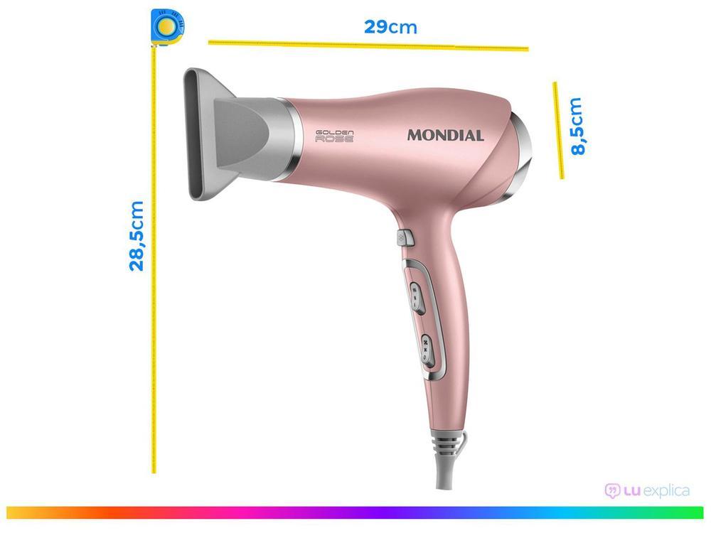Secador de Cabelo Mondial Tourmaline Ion Golden - 3