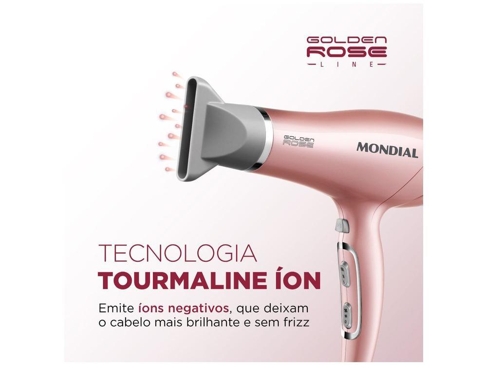 Secador de Cabelo Mondial Tourmaline Ion Golden - 10