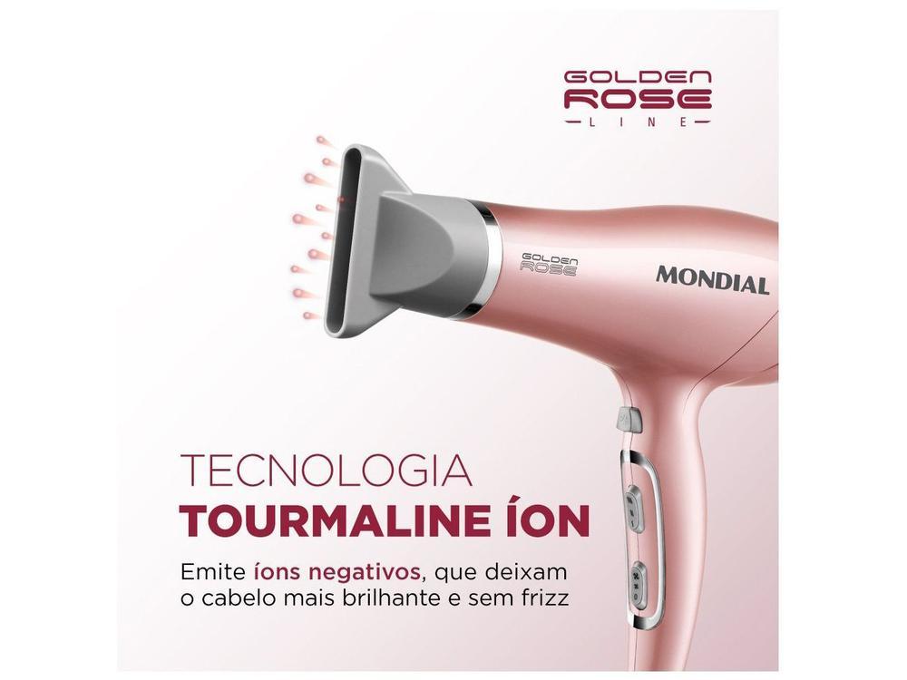Secador de Cabelo Mondial Tourmaline Ion Golden - 5