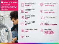 Lava e Seca Smart Samsung WD13T 13kg Digital Inverter 3 em 1 Água Fria - 11