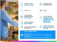 Geladeira/Refrigerador Samsung Smart Frost Free Inox French Door Preto 564L com Dispenser de Água e Gelo RF27CG591 - 2