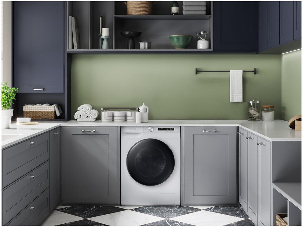 Lava e Seca Smart Samsung WD13T 13kg Digital Inverter 3 em 1 Água Quente e Fria Branca - 4