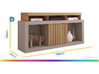 Rack para TV 1 Porta Caemmun Dragon 1.36 - 8