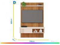 Painel para TV até 45" Caemmun Jade 1.2 1 Prateleira - 6