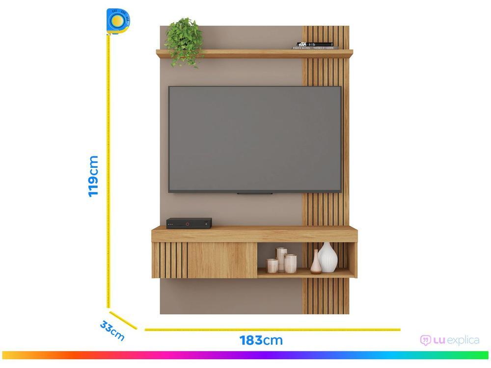 Painel para TV até 45" Caemmun Jade 1.2 1 Prateleira - 10