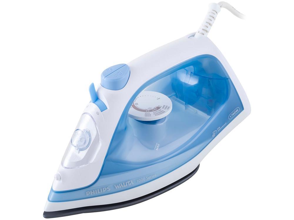 Ferro de Passar Roupa a Vapor Philips Walita 1000 Series DST1050/20 Branco e Azul - 1