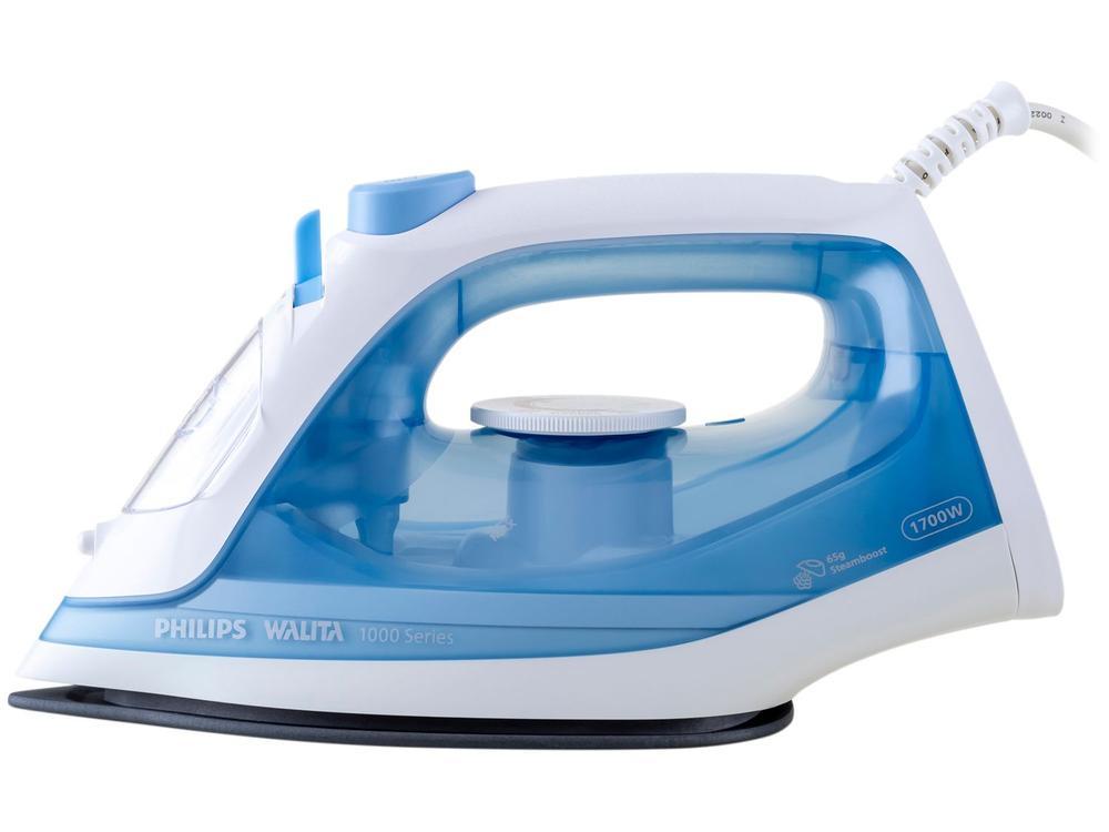 Ferro de Passar Roupa a Vapor Philips Walita 1000 Series DST1050/20 Branco e Azul - 7