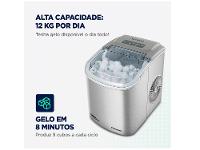 Máquina de Gelo Turbo Ice Premium MG-12-GI Mondial 12kg Cinza