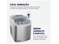 Máquina de Gelo Turbo Ice Premium MG-12-GI Mondial 12kg Cinza - 6