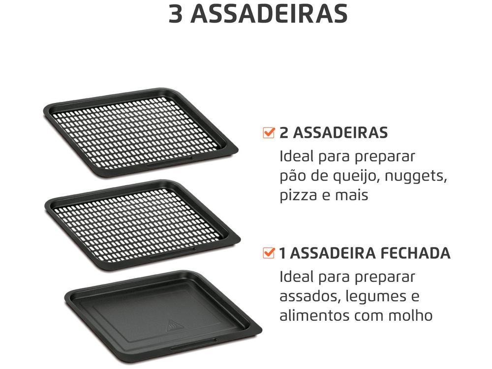Air Fryer Mondial Forno Oven AFON-12L-BI Preto e Inox 12L - 4