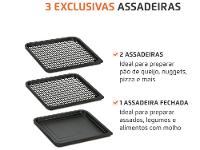 Air Fryer Mondial Forno Oven AFON-12L-BI Preto e Inox 12L - 23