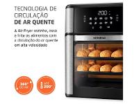 Air Fryer Mondial Forno Oven AFON-12L-BI Preto e Inox 12L - 25