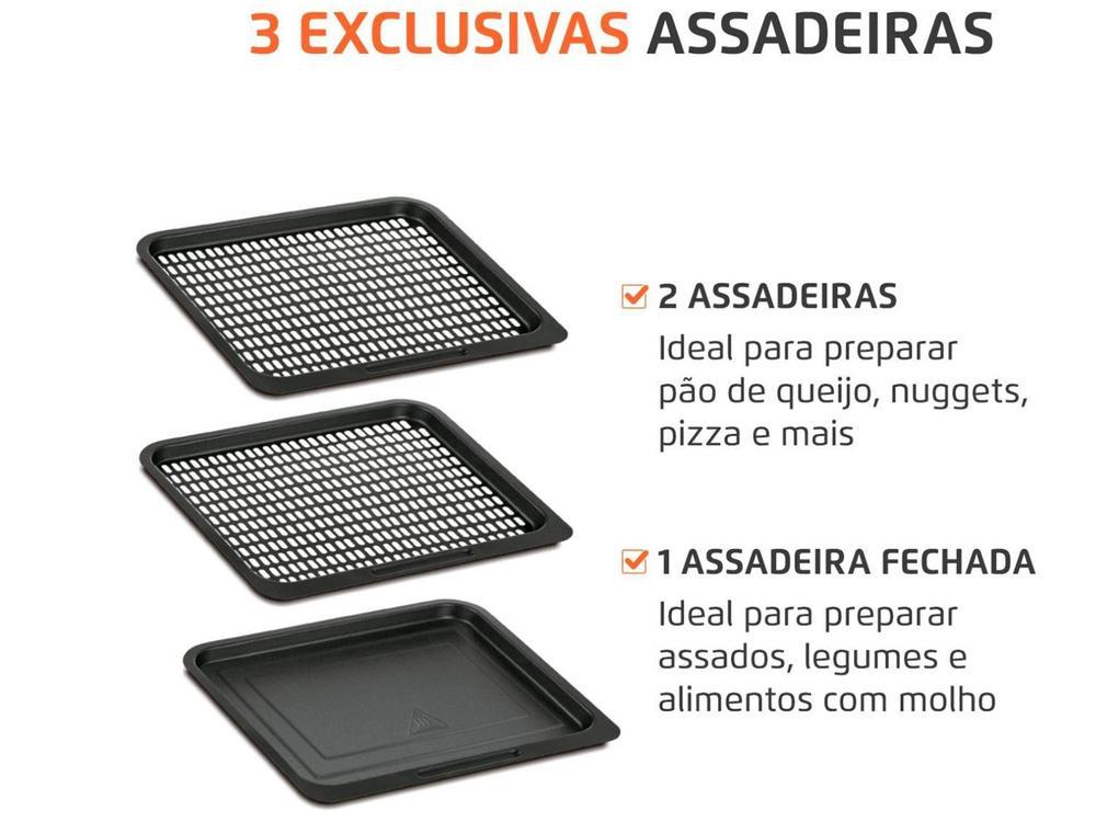 Air Fryer Mondial Forno Oven AFON-12L-BI Preto e Inox 12L - 13