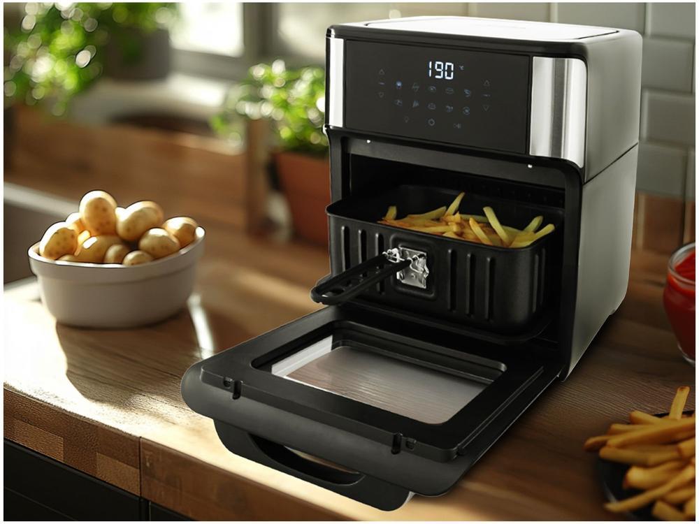 Air Fryer Mondial Forno Oven AFON-12L-BI Preto e Inox 12L - 22