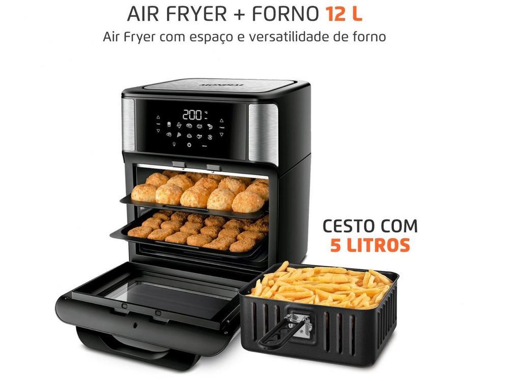 Air Fryer Mondial Forno Oven AFON-12L-BI Preto e Inox 12L - 23