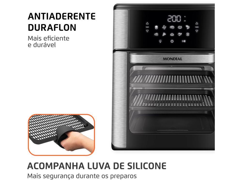 Air Fryer Mondial Forno Oven AFON-12L-BI Preto e Inox 12L - 5