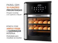 Air Fryer Mondial Forno Oven AFON-12L-BI Preto e Inox 12L - 17