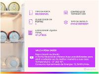 Frigobar Electrolux 47L Branco Efficient com Controle de Temperatura EM50 - 11