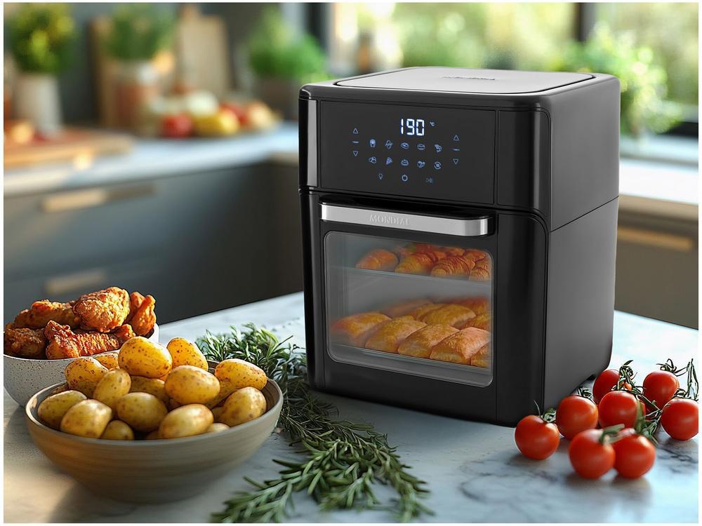 Air Fryer Mondial Forno Oven AFON-12L-FB Preta 12L - 12