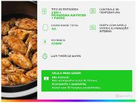 Air Fryer Mondial Forno Oven AFON-12L-FB Preta 12L - 11