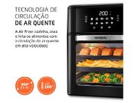 Air Fryer Mondial Forno Oven AFON-12L-FB Preta 12L - 24