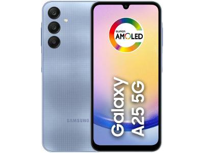 Smartphone Samsung Galaxy A25 6,5" 256GB Azul 5G 8GB RAM  Câm Tripla 50MP + Selfie 13MP Bateria 5000mAh Dual Chip
